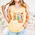 All Booked For Fall Book Pumpkin Autumn Thanksgiving Teacher Comfort Colors Tank Top Grey