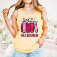 All Booked Read Book Reading Librarian Men Women Kids Comfort Colors Tank Top Grey