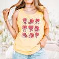 All Booked For Valentine Book Teacher Kids Girls Boys Comfort Colors Tank Top Grey