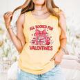 All Booked For Valentine Bow Books Lover Teacher Girl Women Comfort Colors Tank Top Grey All Booked For Valentine Bow Books Lover Teacher Girl Women Comfort Colors Tank Top Grey