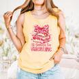All Booked For Valentine Cute Pink Book Lover Aesthetic Comfort Colors Tank Top Grey