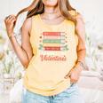 All Booked For Valentines Retro Book Lover Teacher Bookworm Premium Tri-Blend Comfort Colors Tank Top Grey