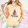 Books Make You Bright Christmas Librarian Book Lover Comfort Colors Tank Top Grey Books Make You Bright Christmas Librarian Book Lover Comfort Colors Tank Top Grey