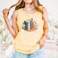Books And Coffee Book Lover Bookish Green Book Theme Reading Comfort Colors Tank Top Grey