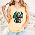 Books Dragon Reading Book Lover Comfort Colors Tank Top Grey Books Dragon Reading Book Lover Comfort Colors Tank Top Grey