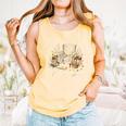Books Are My Therapy Cozy Reading Chair Artwork Comfort Colors Tank Top Grey