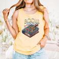 Books Rock Rock'n Roll Science Of Reading Teachers Guitar Comfort Colors Tank Top Grey