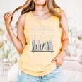 The Bookshelf Of a Hopeless Romantic Rom-Com Reading Bookish Comfort Colors Tank Top Grey