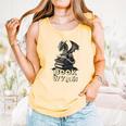 Bookwyrm Dragon Fantasy Bookish Fairytale Book Lover Comfort Colors Tank Top Grey