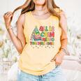 All Is Calm Said No Teacher Ever Book Christmas Tree Comfort Colors Tank Top Grey