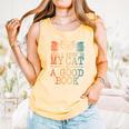 Cat & Book Art For Men Women Cat Librarian Novel Book Lover Comfort Colors Tank Top Grey Cat & Book Art For Men Women Cat Librarian Novel Book Lover Comfort Colors Tank Top Grey
