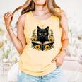 Cat For Women Book Lover Cute Cat And Book Comfort Colors Tank Top Grey