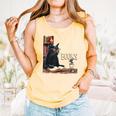 Cats And Books Book & Cat Lover Easily Distracted By Comfort Colors Tank Top Grey