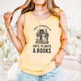 Cats Plants And Books Shirt Plant Lover Gardening Comfort Colors Tank Top Grey