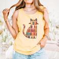 Cats Reading Books Librarian Library Readers Comfort Colors Tank Top Grey