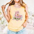 Caution Slippery When Reading Book Reader Comfort Colors Tank Top Grey