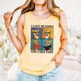 Cheetah Love Reading And Cheetahs Kids Bookworm Comfort Colors Tank Top Grey