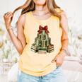Christmas Book Tree Coquette Bow Xmas Reading Librarian Girl Comfort Colors Tank Top Grey Christmas Book Tree Coquette Bow Xmas Reading Librarian Girl Comfort Colors Tank Top Grey