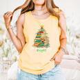 Christmas Books Make You Bright Librarian Teacher Book Lover Comfort Colors Tank Top Grey