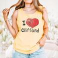 Clifford The Big Red Dog I Heart Clifford Childrens Books Comfort Colors Tank Top Grey