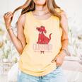 Clifford The Big Red Dog Pink Text With Bow Illustrated Book Comfort Colors Tank Top Grey Clifford The Big Red Dog Pink Text With Bow Illustrated Book Comfort Colors Tank Top Grey