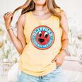 Clifford The Big Red Dog Round Distressed Logo Kids Books Comfort Colors Tank Top Grey