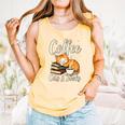 Coffee Cats And Books Lover For Women & Men Coffee Comfort Colors Tank Top Grey