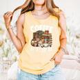 Coffee Cats And Books Cats And Reading Lovers Comfort Colors Tank Top Grey