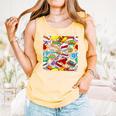 Comic Book Pop Art Modern Fun Comfort Colors Tank Top Grey