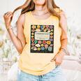 Composition Notebook Costume Teacher Matching Halloween Book Comfort Colors Tank Top Grey