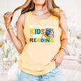 All The-Cool Kids Are Reading Teacher Book Lover Librarian Premium Comfort Colors Tank Top Grey
