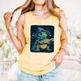 Cool Magical Book With Wizard Turtle For Adults And Kids Comfort Colors Tank Top Grey Cool Magical Book With Wizard Turtle For Adults And Kids Comfort Colors Tank Top Grey