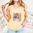Cozy Autumn Books Fully Booked For Fall Books Pumpkin Comfort Colors Tank Top Grey