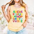 Cute ABCs Shirt Alphabet Colorful Letters Reading Books Kids Comfort Colors Tank Top Grey