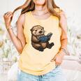 Cute Book Sea Otter Comfort Colors Tank Top Grey Cute Book Sea Otter Comfort Colors Tank Top Grey