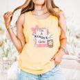 Cute Bookish Kindle Girlie Nerdy Read Book Lover Girl Women Comfort Colors Tank Top Grey