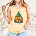 Cute Cats Reading Books Christmas Tree Comfort Colors Tank Top Grey Cute Cats Reading Books Christmas Tree Comfort Colors Tank Top Grey