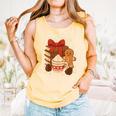 Cute Christmas Books Gingerbread Xmas Book Lover Teacher Comfort Colors Tank Top Grey
