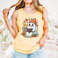 Cute Cozy Ghost Reading With Cat Book Lover Autumn Fall Comfort Colors Tank Top Grey Cute Cozy Ghost Reading With Cat Book Lover Autumn Fall Comfort Colors Tank Top Grey