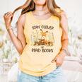 Cute Fox Stay Clever Read Books For Librarian Or Bookworm Comfort Colors Tank Top Grey