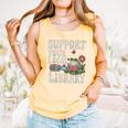 Cute Frog Support Your Local Library Librarian Book Lover Comfort Colors Tank Top Grey Cute Frog Support Your Local Library Librarian Book Lover Comfort Colors Tank Top Grey