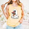 Cute Ghost Holding Books Bookish Christmas Comfort Colors Tank Top Grey Cute Ghost Holding Books Bookish Christmas Comfort Colors Tank Top Grey