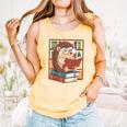 Cute Hedgehog Book Nerd Comfort Colors Tank Top Grey Cute Hedgehog Book Nerd Comfort Colors Tank Top Grey