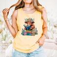 Cute Highland Cow Reading Book Baby Cow Bookworm Comfort Colors Tank Top Grey Cute Highland Cow Reading Book Baby Cow Bookworm Comfort Colors Tank Top Grey