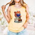 Cute Kawaii Kids Reading Books Glasses Red Panda Lover Comfort Colors Tank Top Grey Cute Kawaii Kids Reading Books Glasses Red Panda Lover Comfort Colors Tank Top Grey