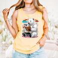 Cute Polar Bear Is Reading a Book Reading Polar Bear Comfort Colors Tank Top Grey