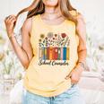 Cute Wildflower Book School Counseling Life School Counselor Comfort Colors Tank Top Grey Cute Wildflower Book School Counseling Life School Counselor Comfort Colors Tank Top Grey