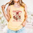 Dear Santa More Books Please Coquette Bow Books Christmas Comfort Colors Tank Top Grey Dear Santa More Books Please Coquette Bow Books Christmas Comfort Colors Tank Top Grey