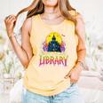 Death Gothic Support Your Local Library Lovers Book Comfort Colors Tank Top Grey