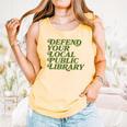 Defend Your Local Public Library For Book Lovers Comfort Colors Tank Top Grey